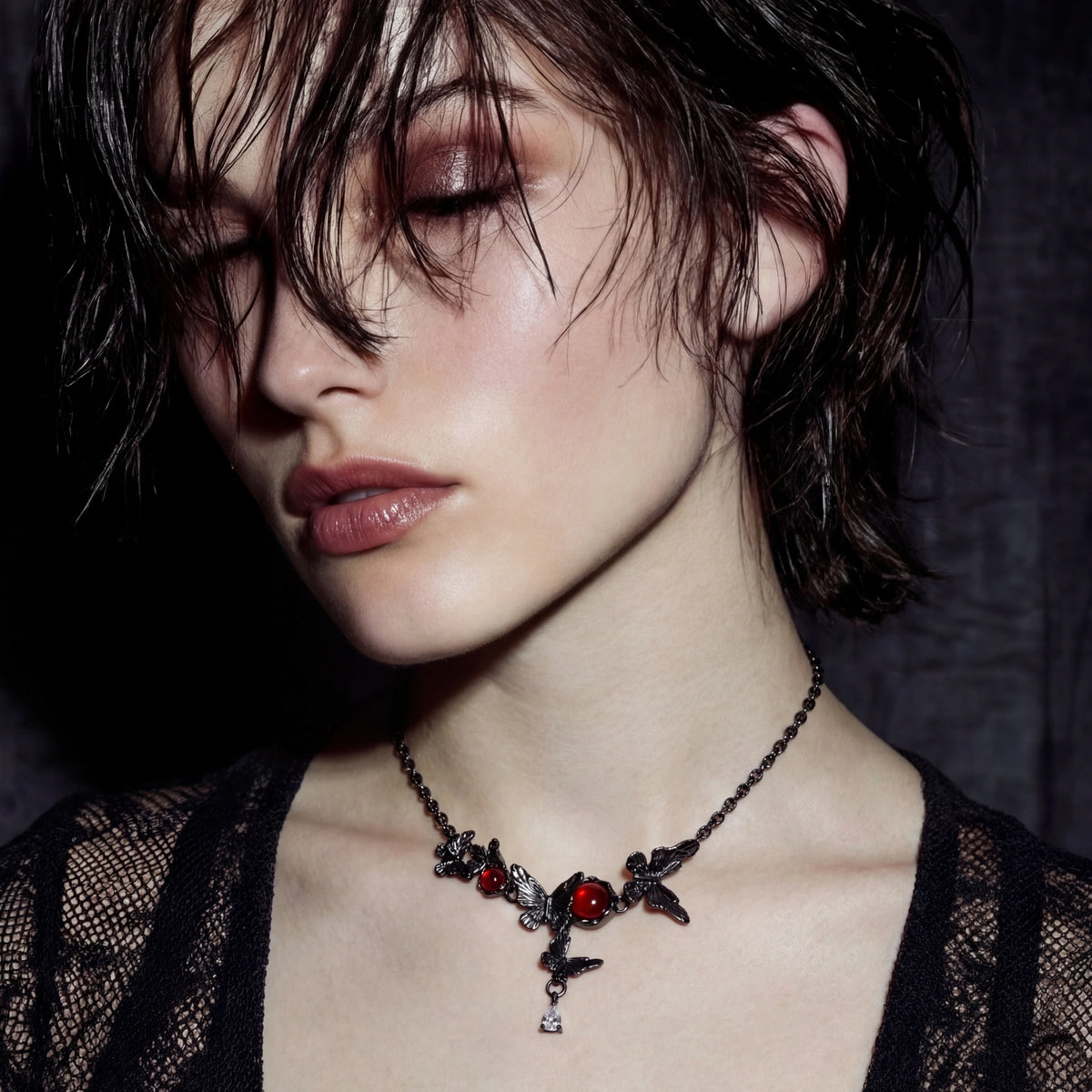 Gothic Rose Vine Necklace