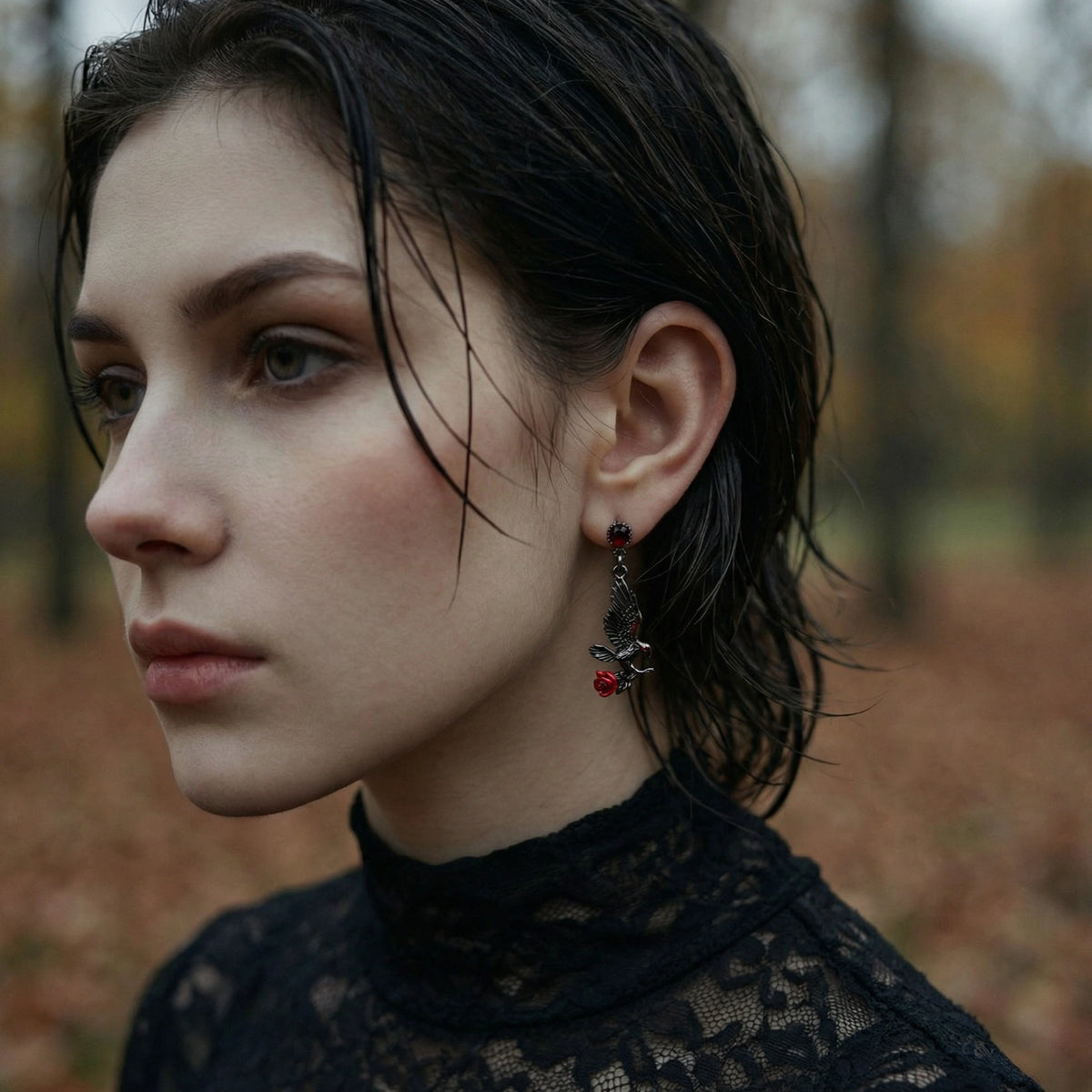 Raven Rose Earrings
